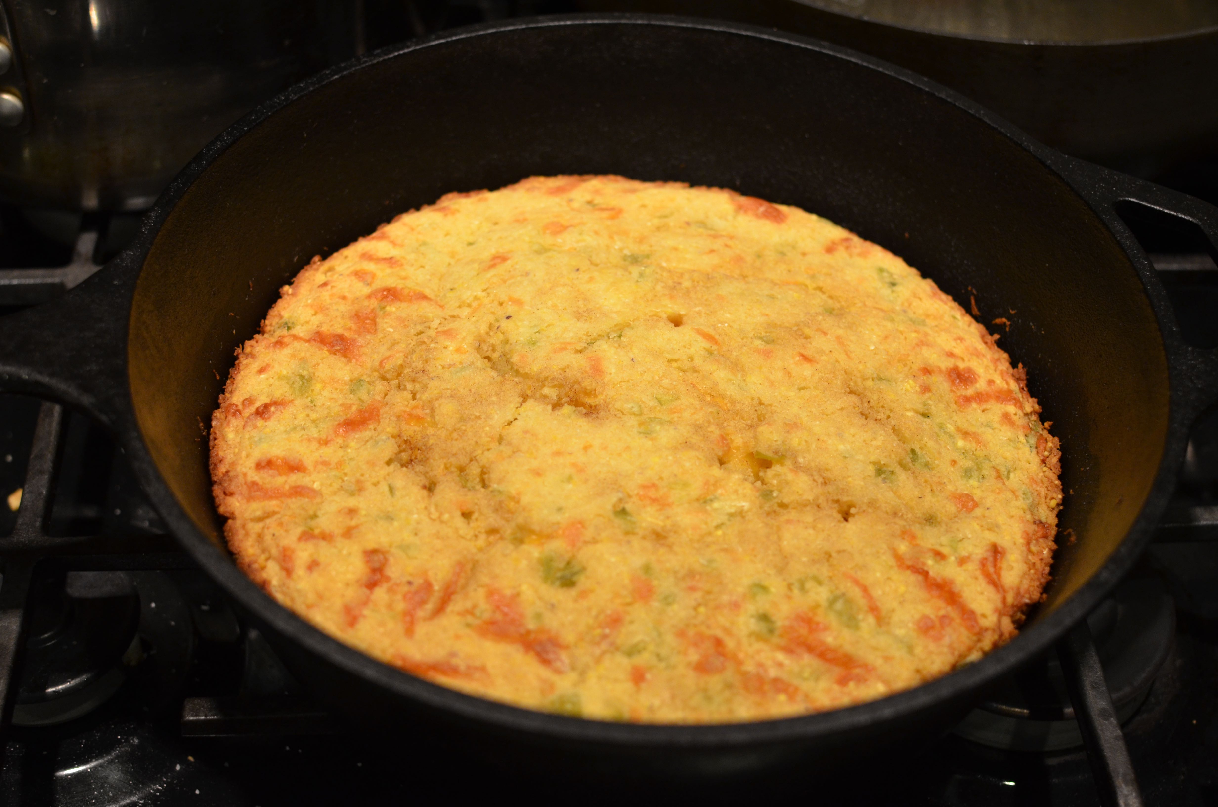 Green Chile and Cheese Cornbread