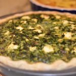 Spinach feta quiche