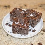 Salted Chocolate Rice Krispie treats