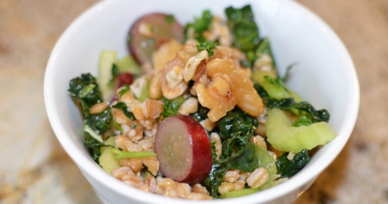 Farro, Grape and Celery Salad