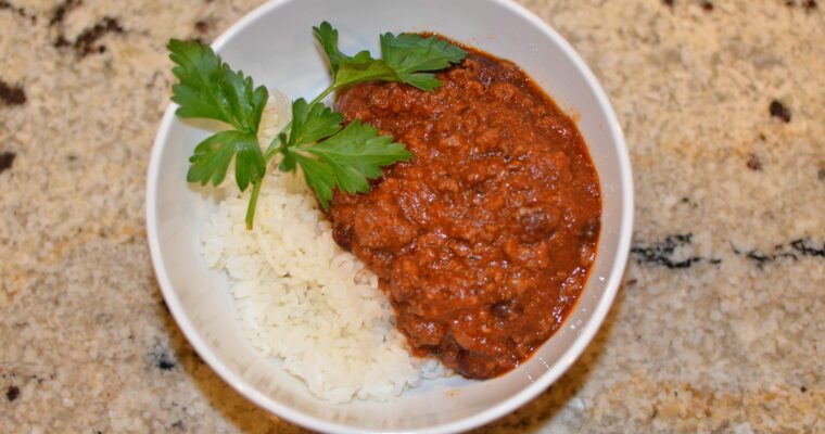 Hawaiian Chili and Rice