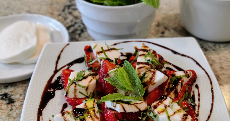 Strawberry Mint Caprese