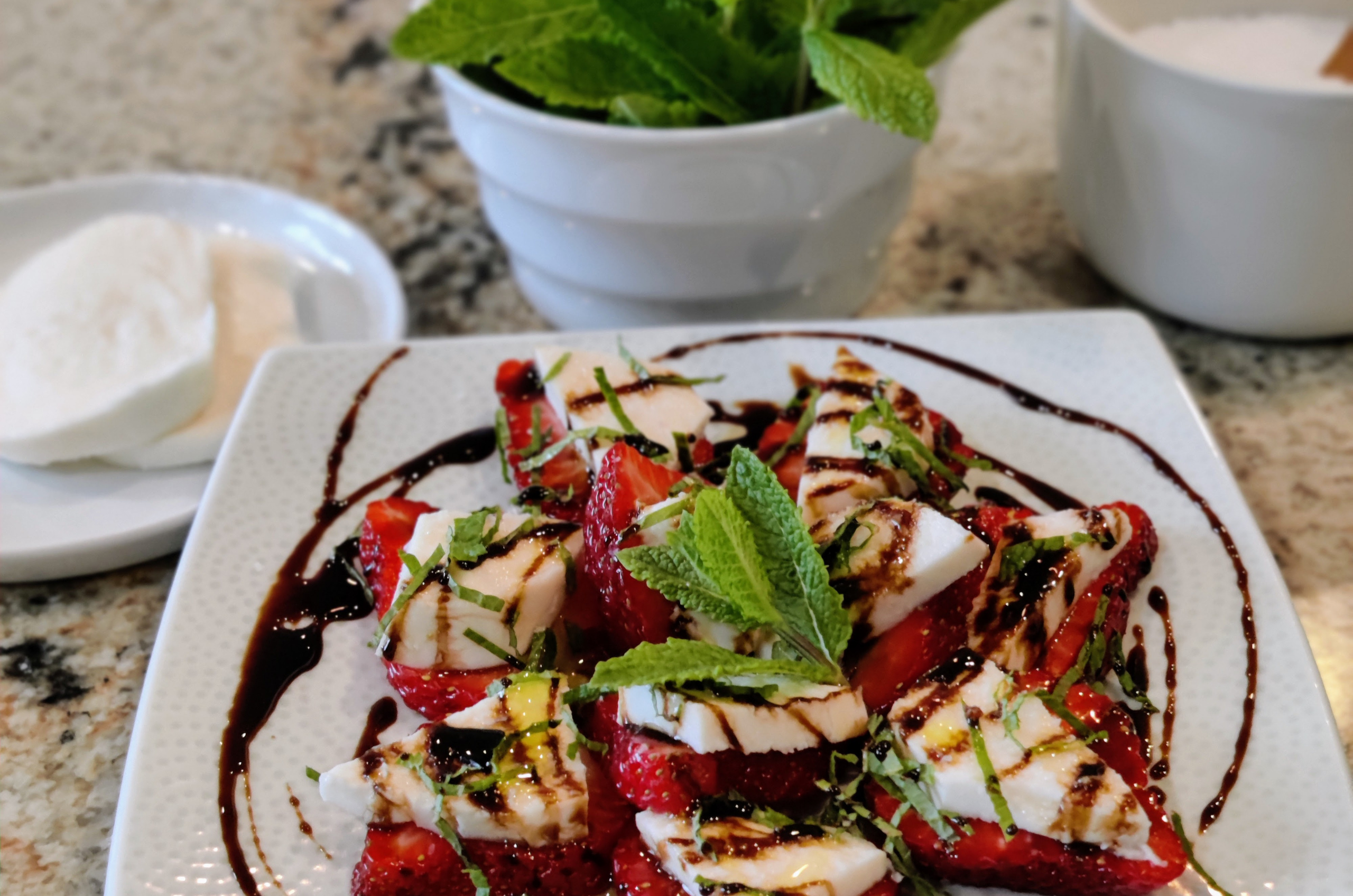 Strawberry Mint Caprese