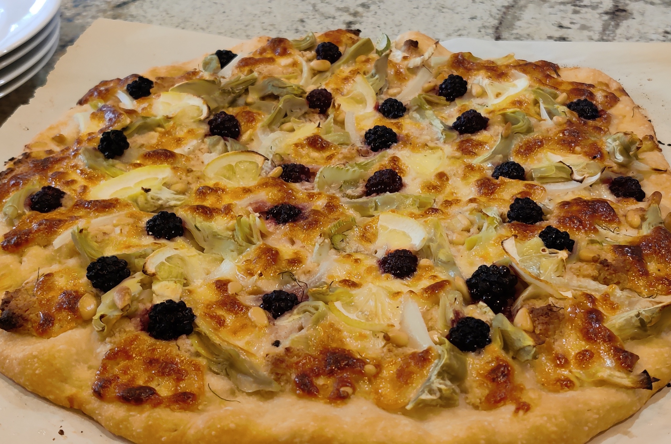 Blackberry and Fennel Pizza