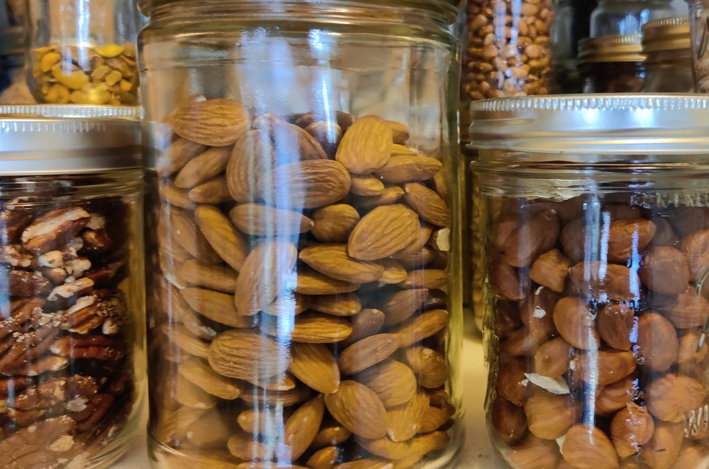 glass jars for pantry food storage