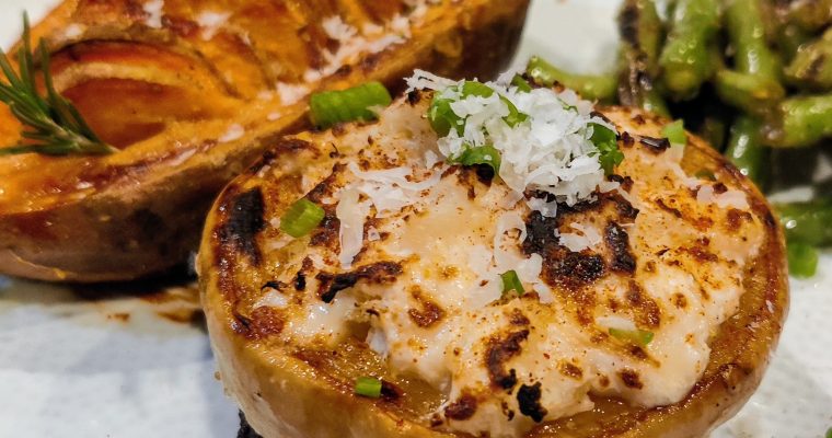 Cauliflower & Cheese-Stuffed Delicata Squash Rings