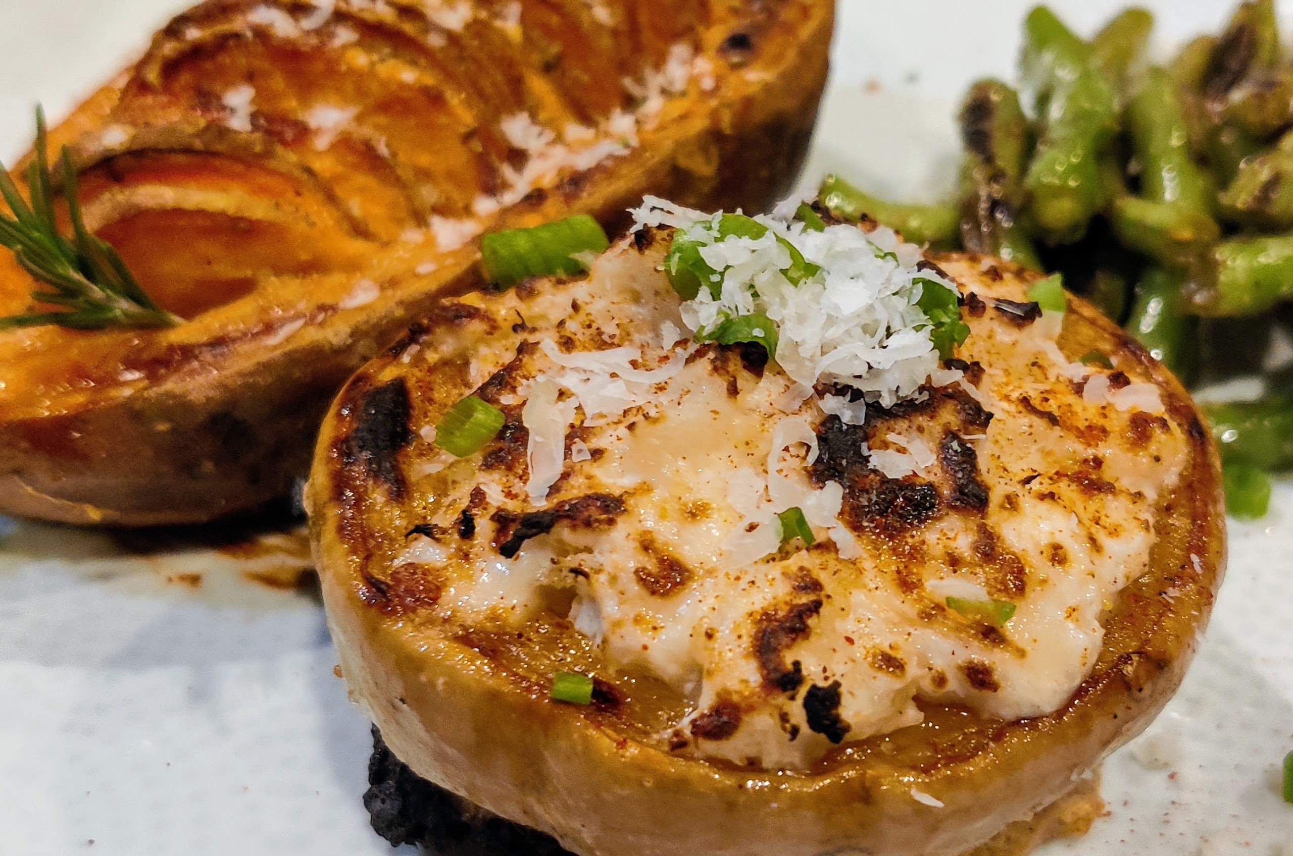 Cauliflower & Cheese-Stuffed Delicata Squash Rings