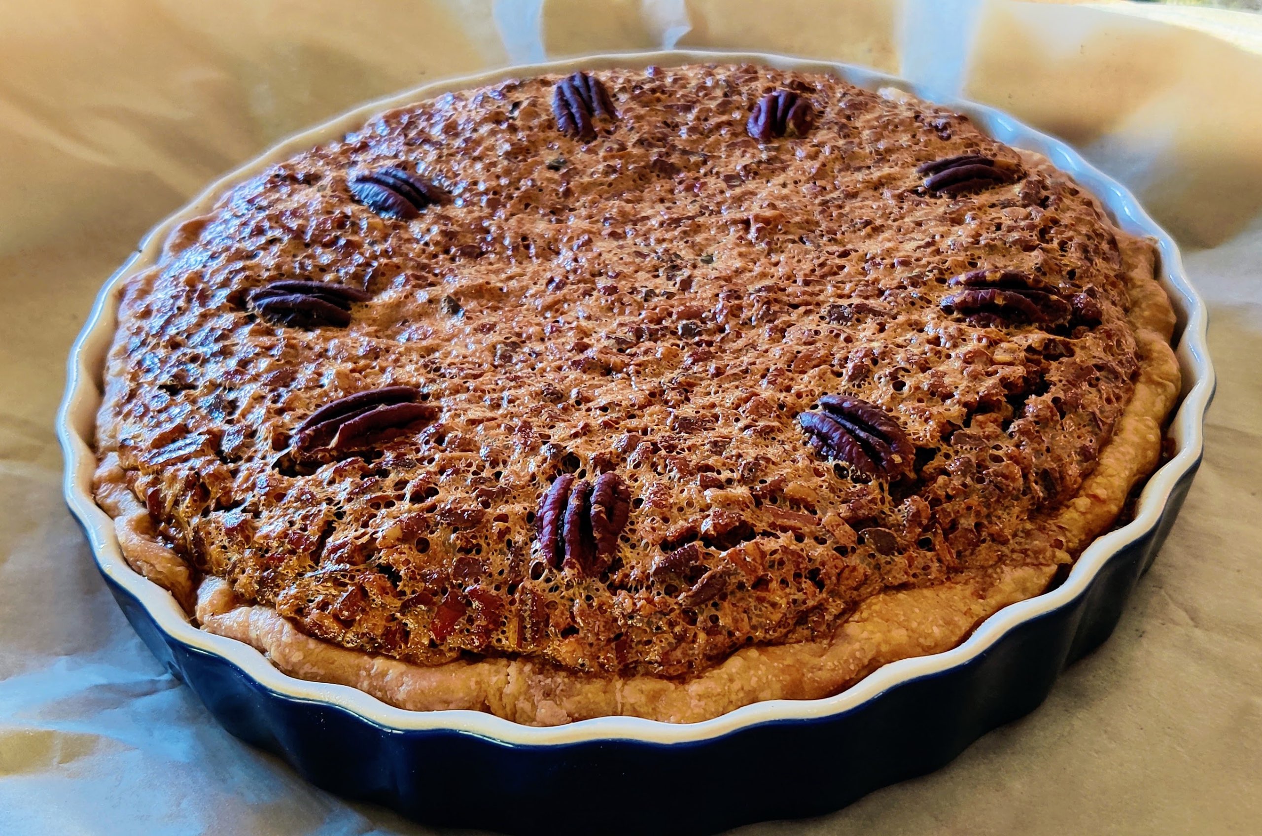 Chocolate Pecan Black Bottom Pie