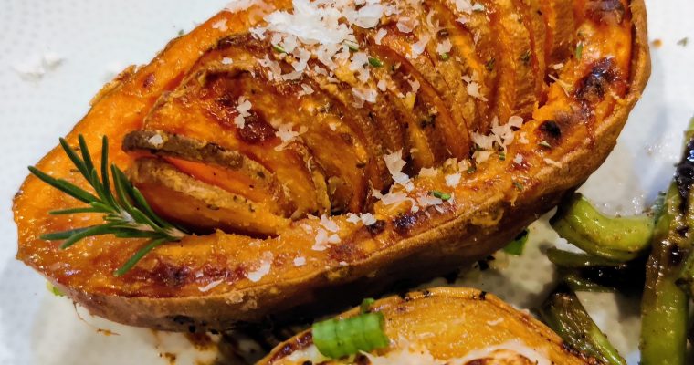 Herb and Parmesan Twice-Baked Sweet Potatoes – A Holiday Favorite