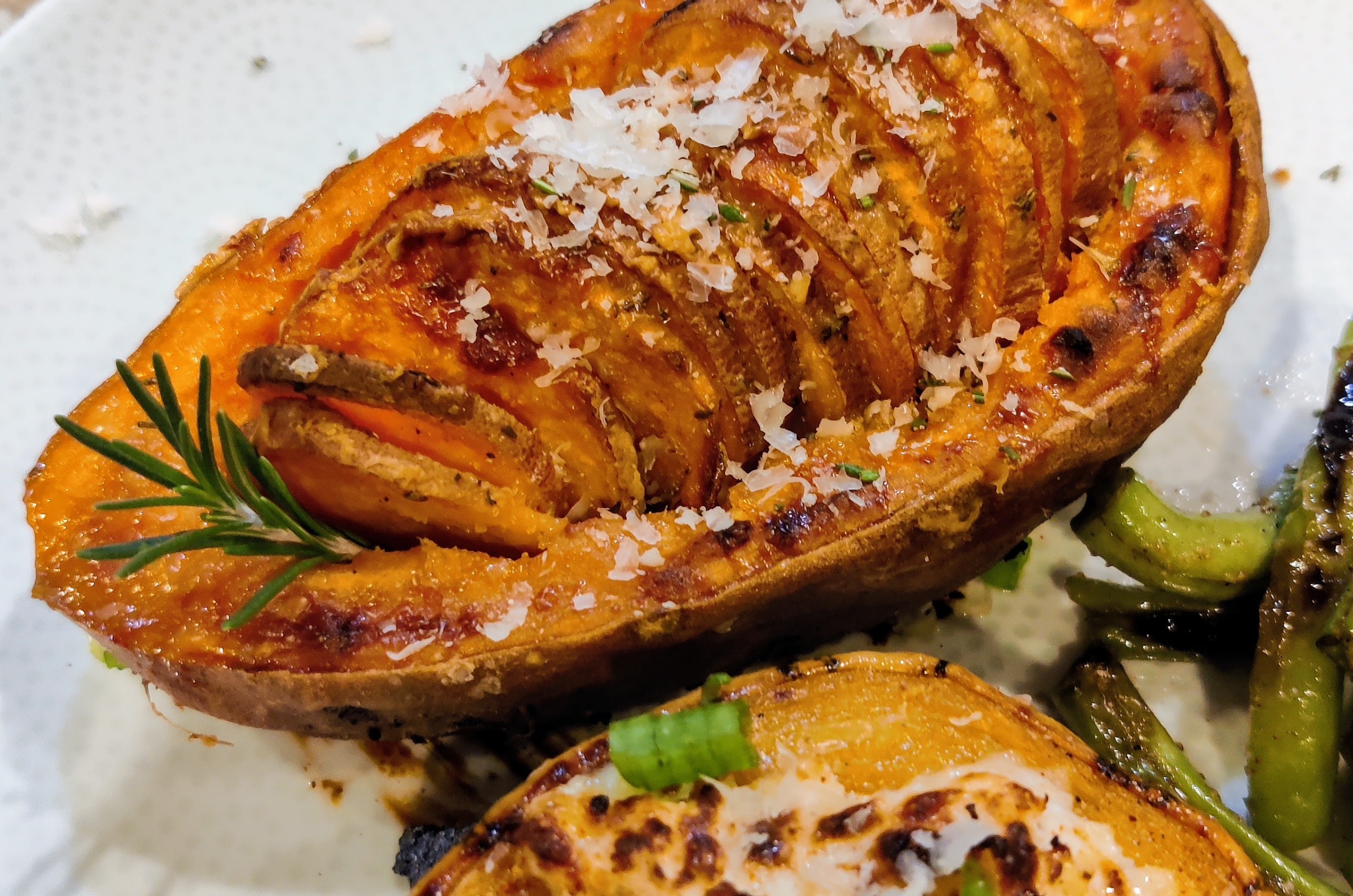 Herb and Parmesan Twice-Baked Sweet Potatoes – A Holiday Favorite